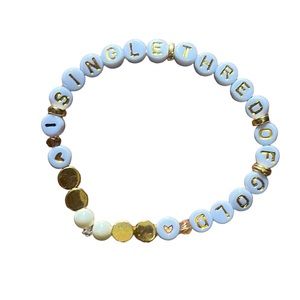 5 for $20 Taylor Swift Bracelet
“One Single Thread Of Gold” (invisible string)